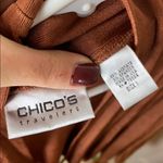 Chico's VINTAGE  BURNT ORANGE STRETCHY SOFT TRAVEL CARDIGAN Photo 2