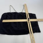 ZARA Crop Top Womens Small Black Crystal Strap Bandeau Tube Party Tank Camisole Photo 4