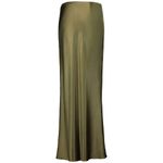 Cult Gaia Chantel Skirt in Cedar Green Large New Womens Satin Long Maxi Photo 10