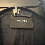 Akris  Women’s Short Sleeve Coat Dark Navy Coat Size 12 Photo 3