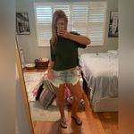 American Eagle AE Soft & Sexy Boxy T-Shirt Green Ribbed Top Women’s Size S Relax Fit whimsigoth Photo 11