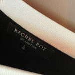 NWT Rachel Roy Ruffle Convertible Sweater Dress L Black Size L Photo 8