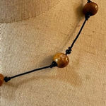 Brown Chinese beaded cord necklace Photo 0