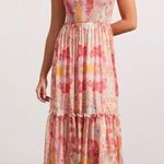 Tribal jean size XL multicolor long dress Orange Photo 1