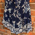 Angie  womens floral strapless ruffle rompers blue M Photo 3