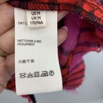 Free People Anthro We The Size XS Shirt Pacific Dawn Red Pink Plaid Ruched NEW Photo 4