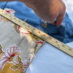 Hearts of Palm size 10 linen blend top and wide leg capris. Blue Photo 4