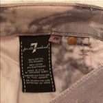 7 For All Mankind Gray and White Ankle Jeans Photo 5