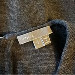 Vince Charcoal Grey Sleeveless Satin Trim Shift Dress size Small Photo 7