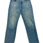 Levi's Vintage Wedgie Straight Jeans 27x26 Button Fly High Rise Raw Hem Photo 0