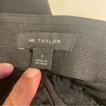 Ann Taylor  Weekend Collection Wide Leg Pant Women S Black Pockets Side Sip Boho Photo 4