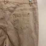 Diane Gilman DG2 Womens Beige Tan Denim Jeans Size 12T 34x32 Straight Leg Photo 4
