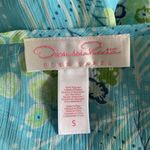 Oscar de la Renta  Robe Small Blue Sheer Short Sleeve‎ Luxury Designer NWT Photo 4