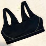 Aerie NWT Offline by  Black with Gray Stitching Goals Padded Sports Bra - Size: M Photo 0