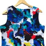 Mario Serrani Italian Shift Dress Blue Floral Watercolor Print Size 14 New Photo 8