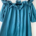 Anthropologie Off-The-Shoulder Gauze Dress, Size XS Photo 5