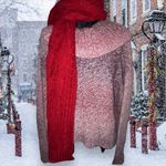 American Eagle  Outfitters Cowl Neck Slouchy Knit Sweater Women’s L Pink Lilac Photo 10