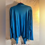 PASSAGE NWT yoga wear open front knit jacket, turquoise blue L/XL great item Size undefined Photo 4