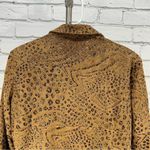 Vintage Essentials by Milano Faux Fur leopard Print Blazer Jacket Size L Brown Size L Photo 7