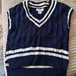 Jessica Simpson Navy sweater tank Photo 0