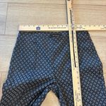 St. John  Women’s Blue Gray Diamond Printed Side Zip Ankle Pants Size 4 Photo 1