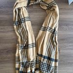 ZARA  Plaid Blanket Scarf USA Medium black and tan Photo 7