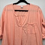 Old Navy Womens Top XXL Relaxed Cotton Beach Coastal Cruise Minimalist Oversized Photo 2
