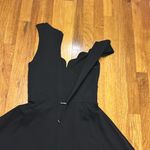 Love...Ady Love…Ady Womens Medium Scallop Sleeveless Fit & Flare Midi Little Black Dress Photo 6
