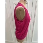 J.CREW Fuchsia Pink Classic Sweater Shell‎ Sleeveless Classic Preppy Size M Photo 3