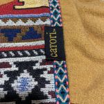 Catori Southwestern Geometric Print Fabric Shoulder Purse Bag Medallion Charm Tan Photo 2