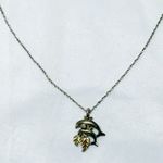 Multi Colored Dolphin Necklace Silver Photo 1