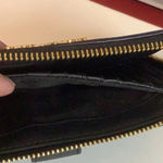 Michael Kors Jet Set Zip Around Phone Holder Wallet Wristlet Black Preloved Photo 4