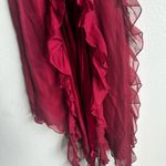 Current Mood  Burgundy Asymmetrical Dress Photo 3