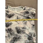 Fabletics  Floral Mesh Short Sleeve Boxy Cut Crop Top Tee Shirt Size Small Photo 1