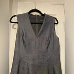 White House | Black Market  Navy Blue Denim Sleeveless Sheath Dress Zip Size 4 Photo 1