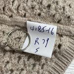 NEW SER.O.YA Open Knit Crochet Mini Skirt Size SMALL Belt Loops Neutral Beige Tan Photo 3