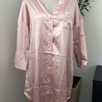 Ekouaer New Ekouer Satin Nightgown Shirt sz M Photo 0