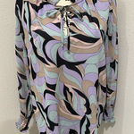 Calvin Klein  Pastel Patterned Top Photo 0