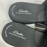 Clarks drift twist wedge slide sandals black womens size 9 casual NWOT minimal Photo 2