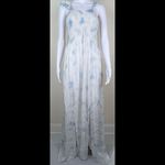 Boho Me Boho‎ Me Blue & White Cloud Pattern Dress 2X/3X Photo 10