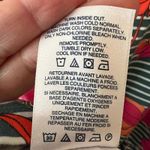 Land’s End striped and floral round neck straight midi dress size medium 10 Photo 2