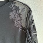 Free People 🖤 Daniella Black Lace Shoulder Blouse Photo 5