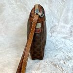 CELINE Brown Macadam Vintage Wristlet Clutch Pouch Photo 7