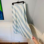 Liz Claiborne Vintage Sport Womens 100% Linen Bias Stripe Maxi Skirt 16 Photo 4