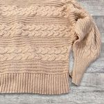 A Love Story Cable Knit Cardigan Women M Dolman Sleeve Rhinestone Button Sweater Pink Size L Photo 4