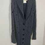 Wyeth By Todd Magill Distressed Cashmere Blend Cardigan Sweater Photo 2