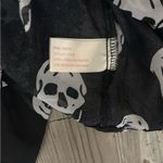 Last Kiss  Black and White Skull Blouse Photo 2