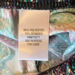 Celebrate Together Christmas Tree Holiday Leggings Large Black Green Pink Soft Photo 2