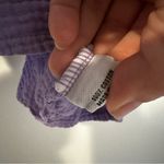 Bryn Walker  Dolman Sleeve Gauze Cotton Button Down Shirt Womens XXS Purple Photo 5