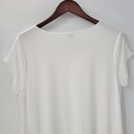 Chico's Tunic Shirt Dress Womens 2/L White Black Color Block Stretch Maxi Photo 8